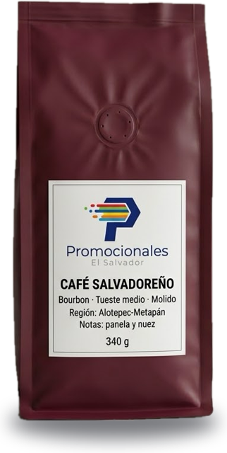 Bolsa de café salvadoreño molido, variedad Bourbon