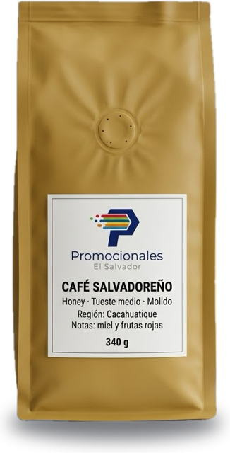 Bolsa de café salvadoreño molido, variedad Honey