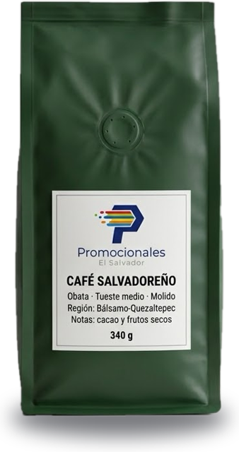Bolsa de café salvadoreño molido, variedad Obata